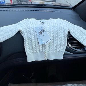 Ralph Lauren Cream Cable Knit Cardigan